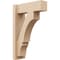 Ekena Millwork 5 1/2-in W x 14-in D x 22-in H Balboa Block Rough Cedar Woodgrain TimberThane Outlooker, Primed Tan OUTUR055X14X22BOA44RCPR - alternate 1